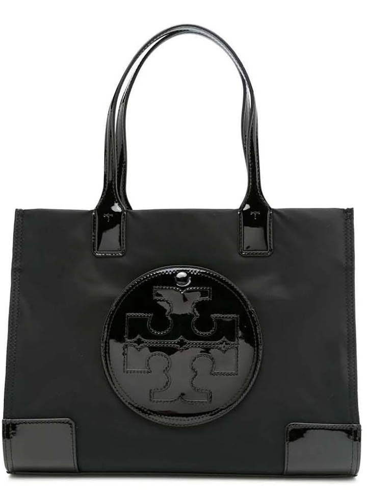 Tory Burch Black Patent Ella Tote